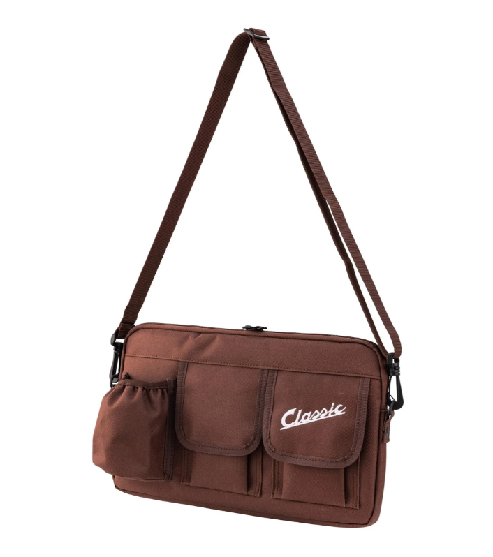 Sac "Classic" pour compartiment à bagages/boîte à gants Vespa, nylon, marron tobacco