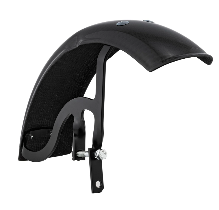 Aile Garelli EVO II pour Vespa PX 80-200ccm, carbone, support noir