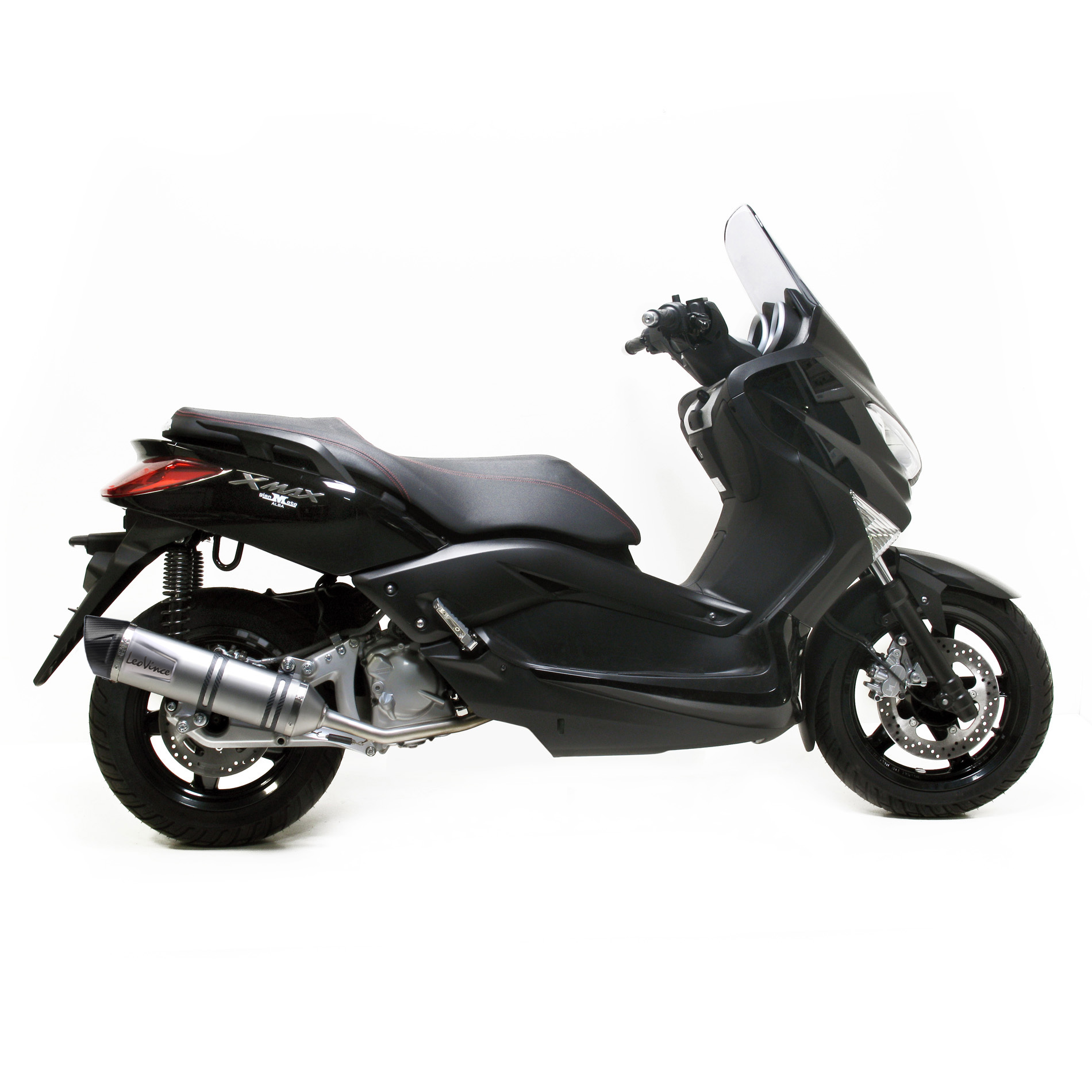 LeoVince Système d'échappement complet SBK LV One Evo 2, acier inoxydable pour Yamaha X-MAX / X-City 250 (année 06-16)