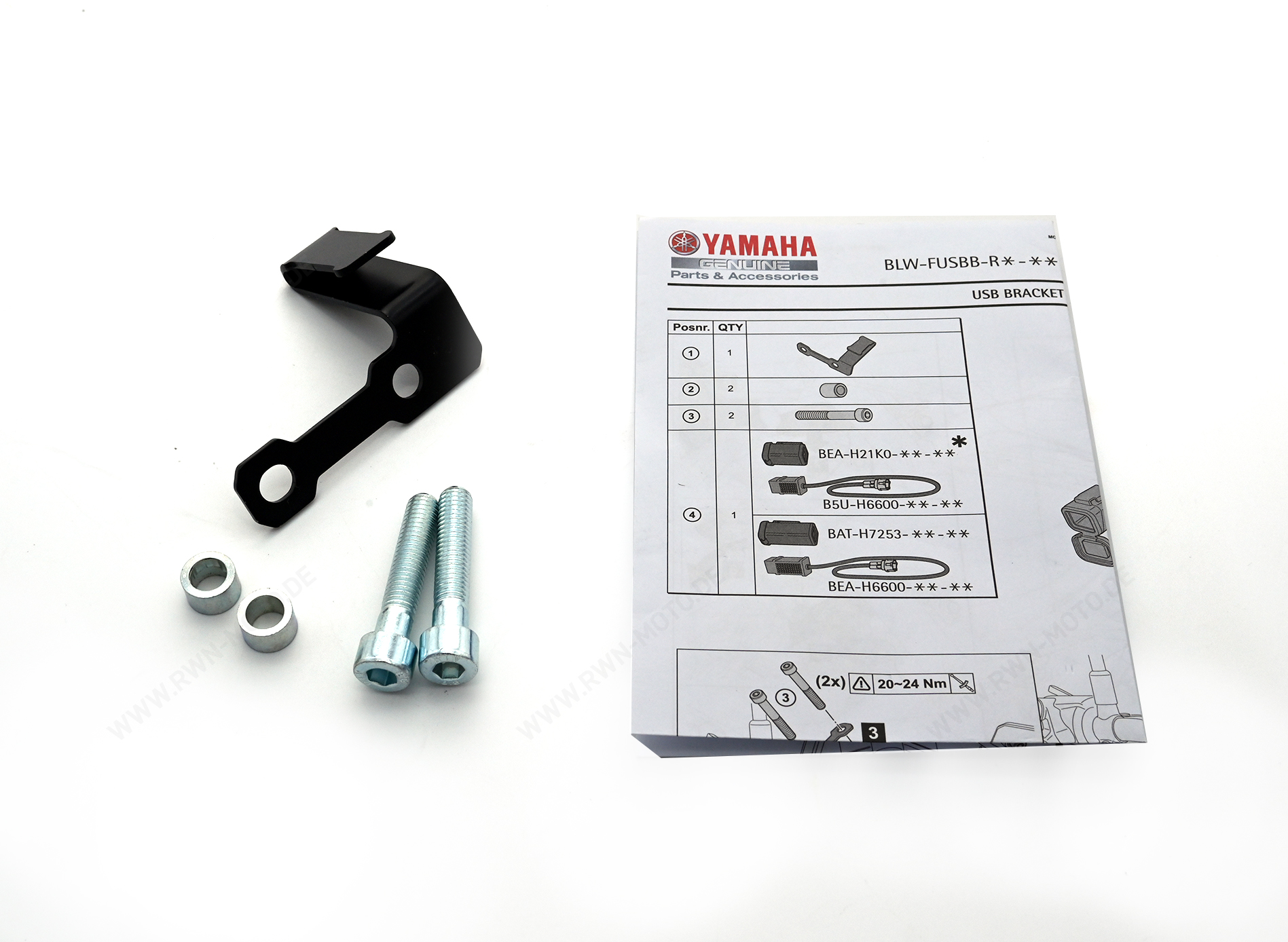 Support de montage USB pour Yamaha MT-07 (25-) Original