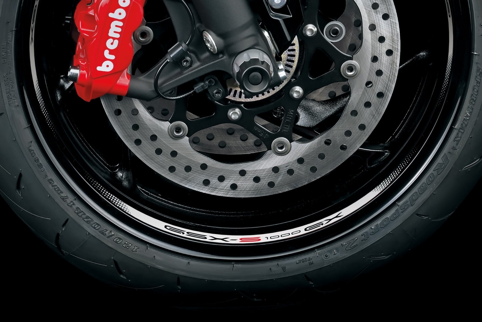 Décor de fond de jante blanc pour Suzuki GSX-S 1000 GX (24-) Original