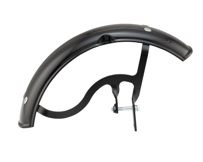 Aile Garelli pour Vespa PX 80-200ccm, métal, noir brillant