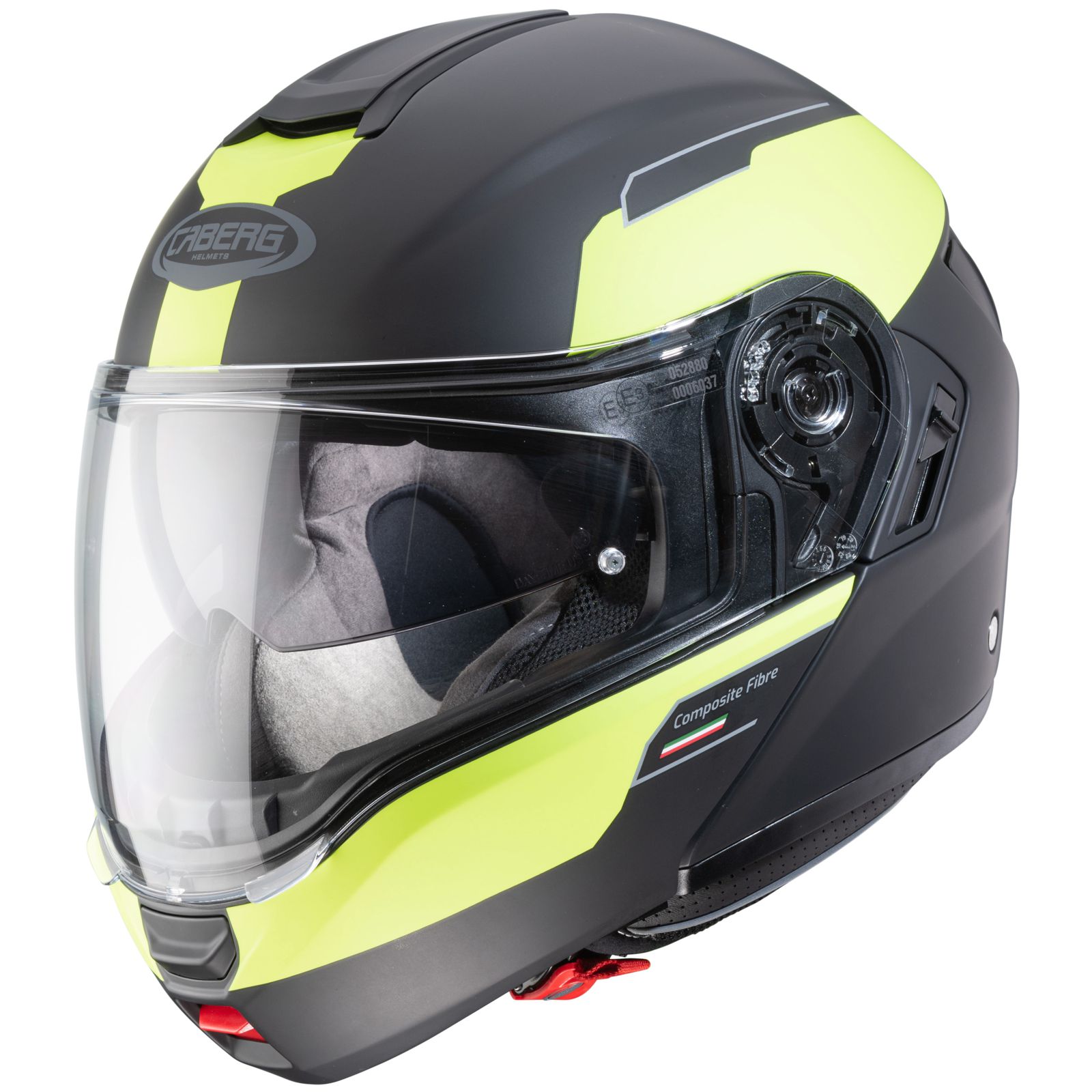 Caberg casque Levo Prospect, noir mat/jaune fluo