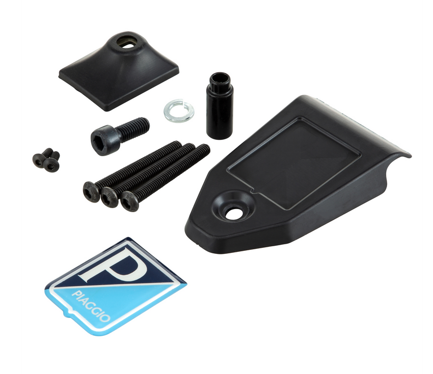 Arceau de protection pour les jambes pour Vespa Primavera /Sprint 50-150ccm, noir brillant