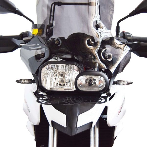 Grille de protection des phares rabattable pour BMW F 700 GS (12-18)