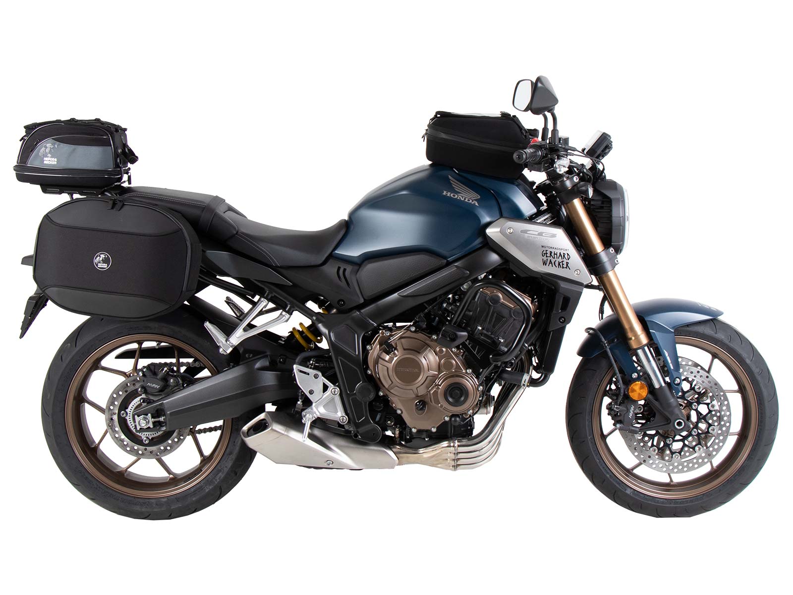 Anneau de réservoir Basic avec unité de fermeture de la sacoche de réservoir pour Honda CB 650 R (21-23) Hepco & Becker