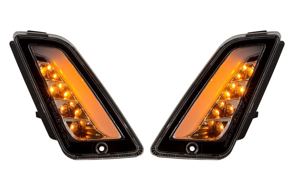 Kit clignotants avant gauche/droite pour Vespa GTS/GTS Super/GTV/GT 60/GT/GT L ('03-'13), clair