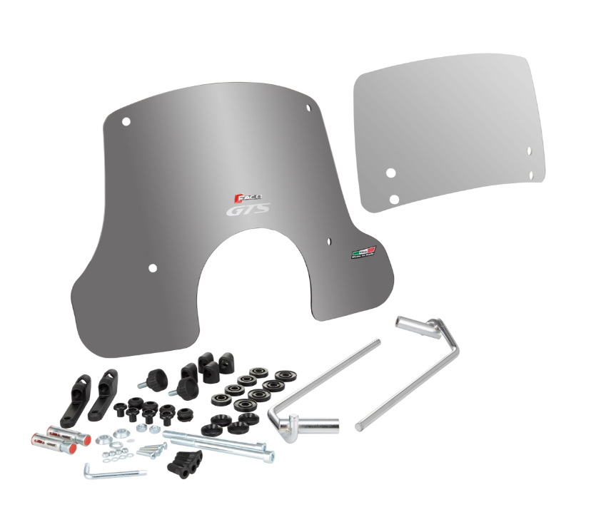 Pare-brise FACO "Twin-Screen "pour Vespa GTS /GTS Super 125/300ccm (`23-), teinté
