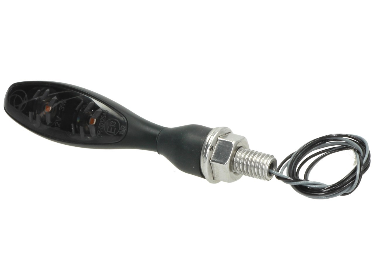 Clignotants Kellermann, Micro 1000 LED Dark, acier, LED, V/H, G/D, 12 V, noir satiné, M8x20