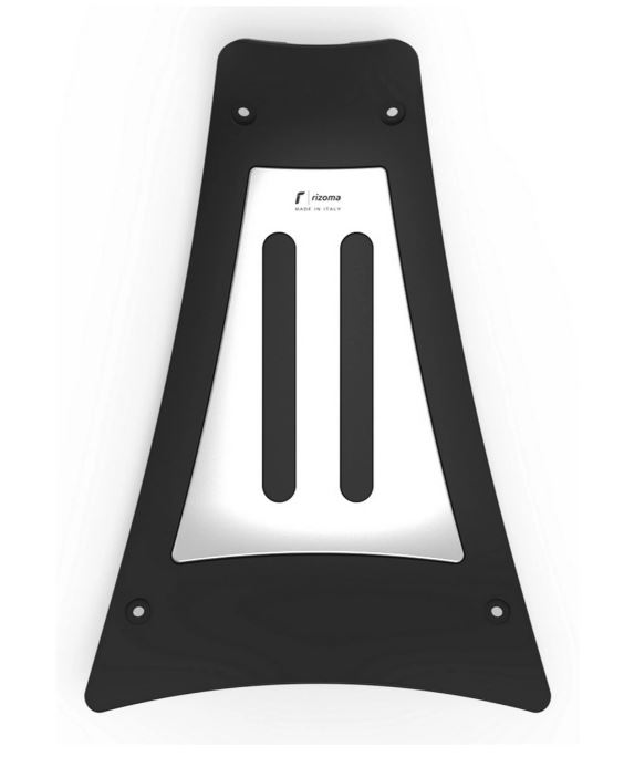 Couverture d'espace pour les pieds RIZOMA pour Vespa GTS/GTS Super/GTV/GT, argent/noir