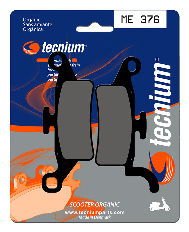 Plaquettes de frein organiques pour scooter Tecnium - ME376