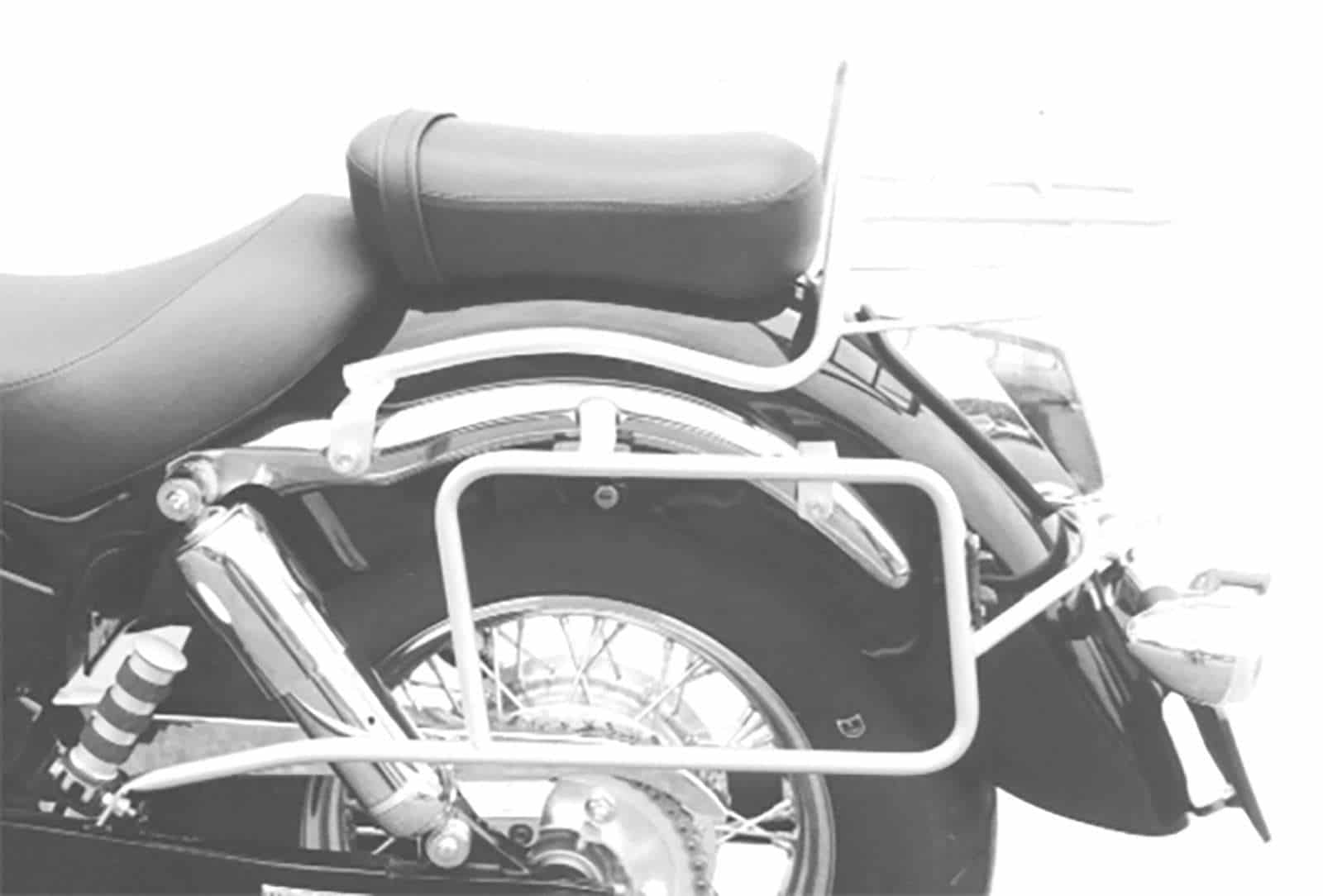 Supports de valises latérales fixes vissés en chrome pour Honda VT 750 C2 (97-03) Hepco & Becker