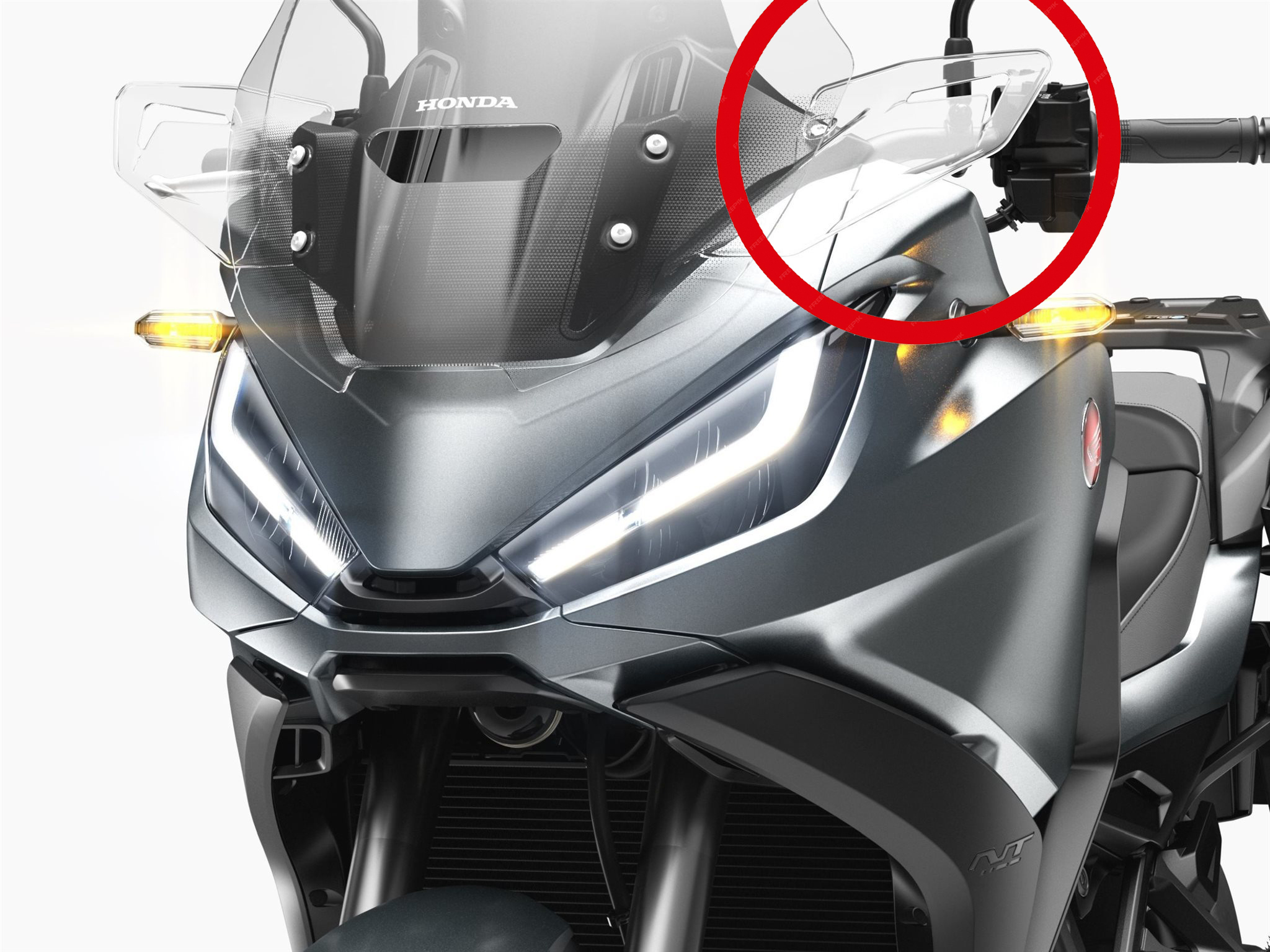 Déflecteur de vent en haut à gauche pour Honda NT 1100 (22-) Original