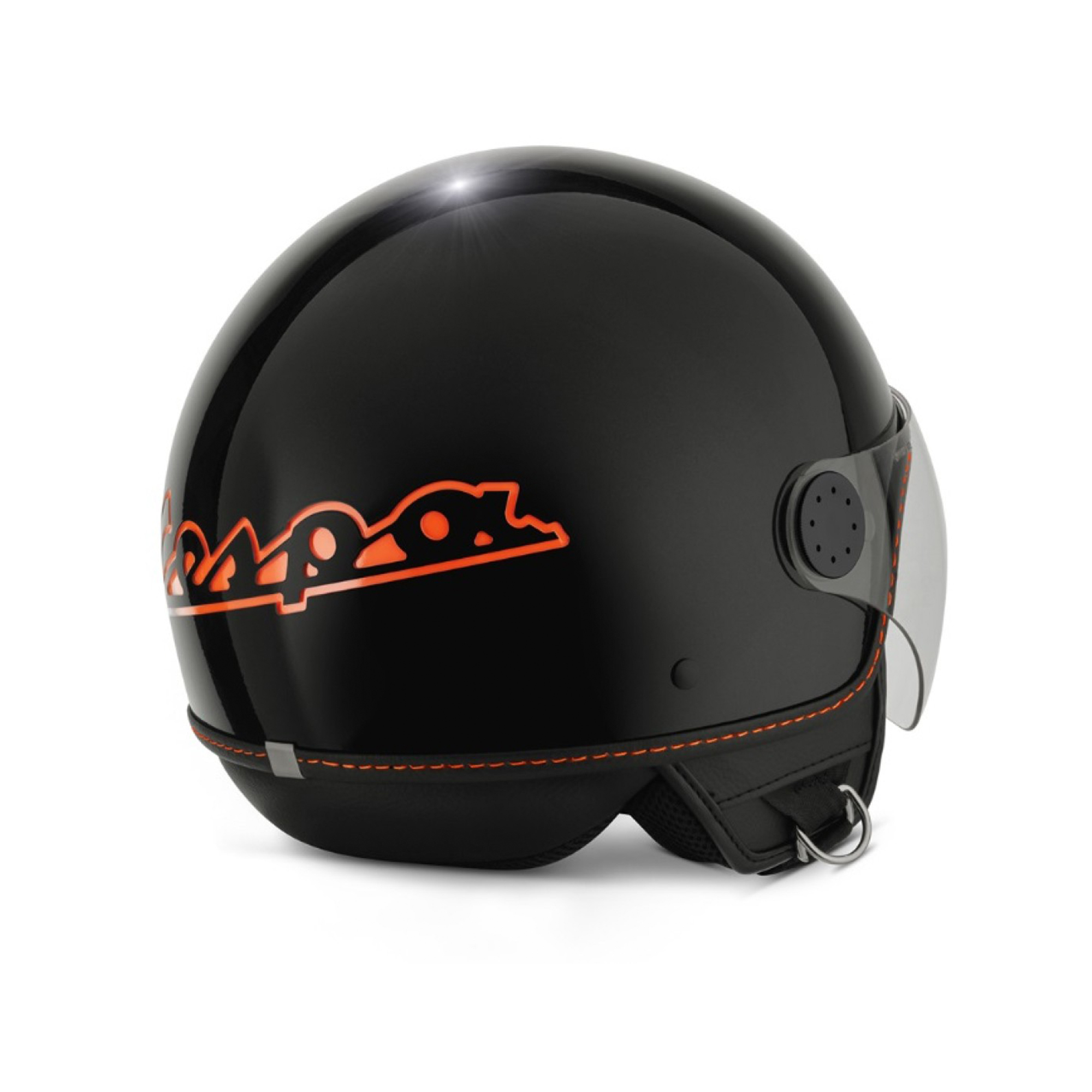 Casque intégral Vespa Visor 4.0 noir / orange - L2
