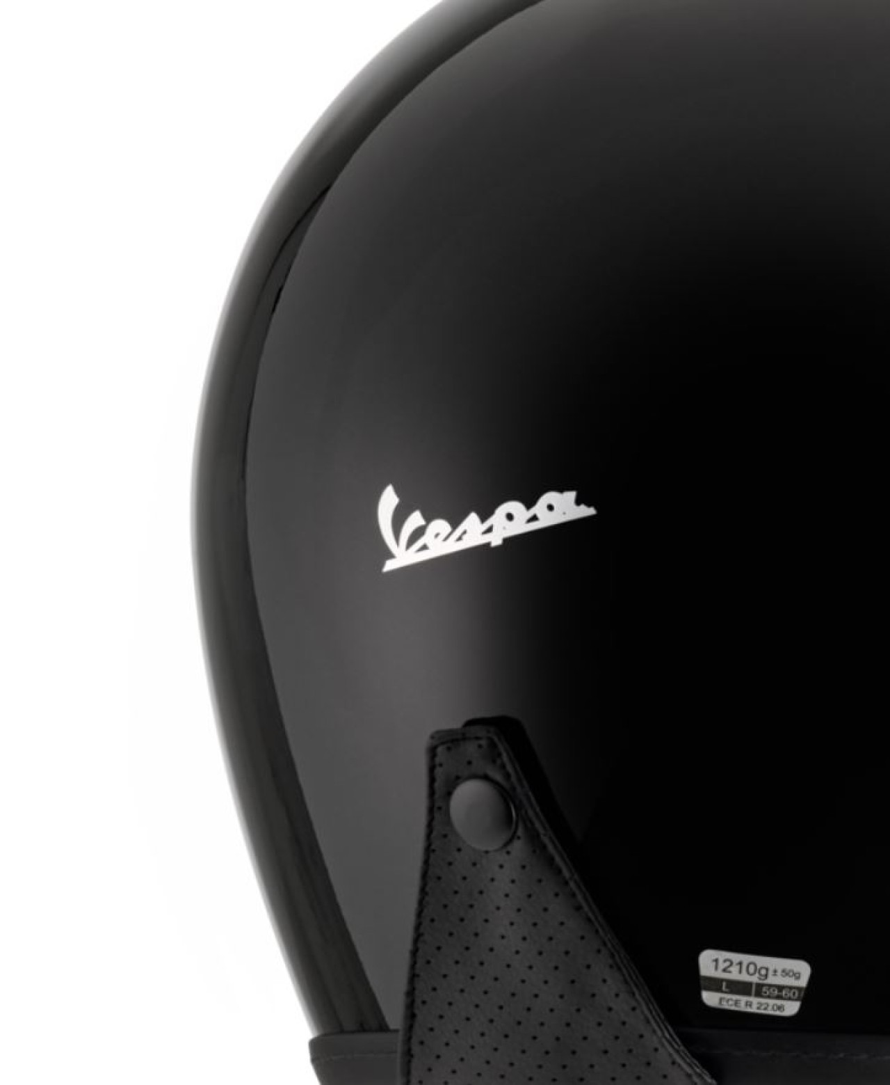 Casque jet Vespa Versilia noir
