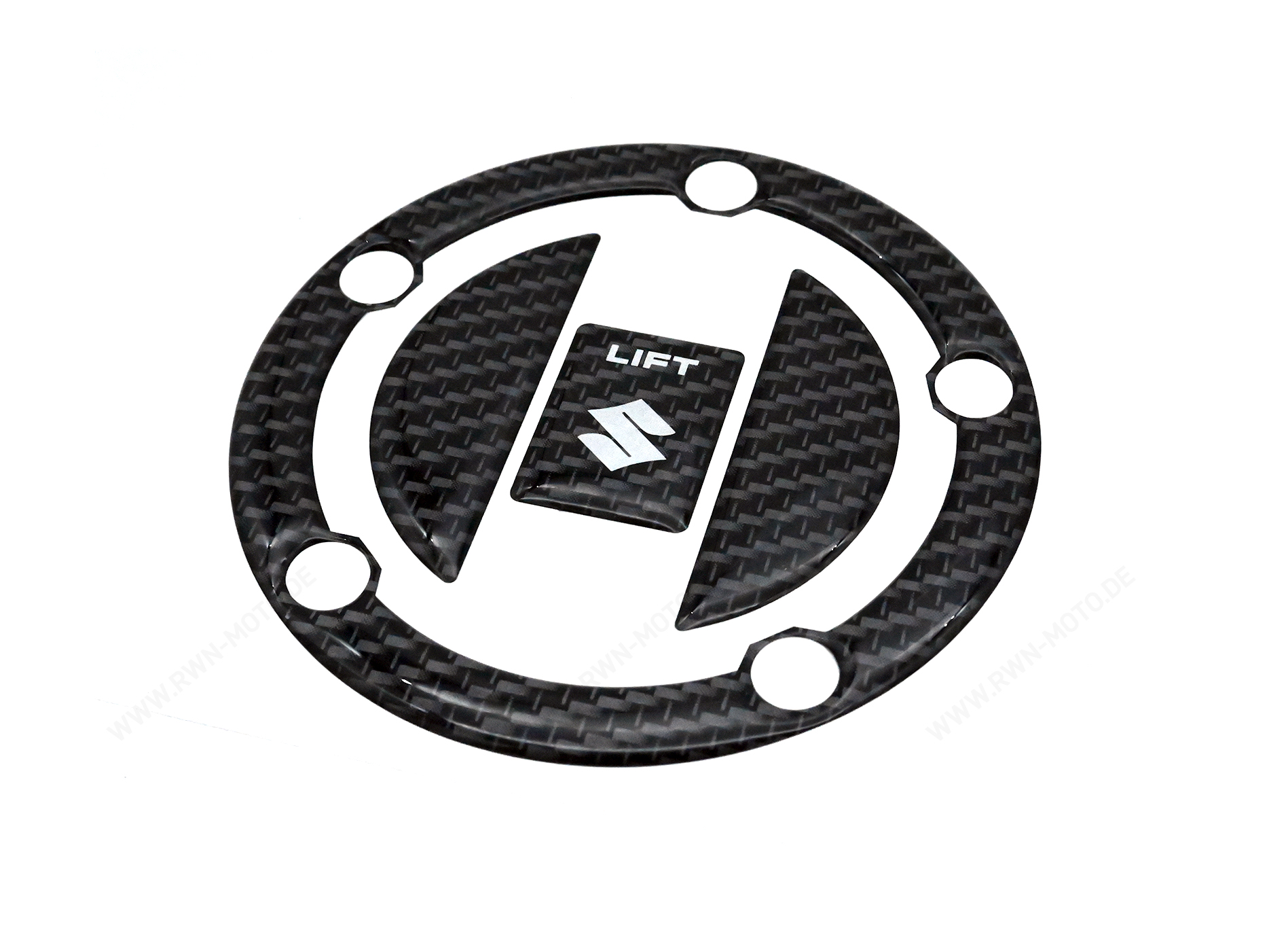 Protection de bouchon de réservoir, look carbone pour Suzuki GSX-R1000 BJ. 2005 - 2006/ 2007-2008/ 2009-2011/ 2012-2016