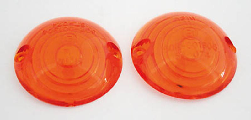 HIGHSIDER smart Verres de clignotant orange pour clignotant œil de bœuf, jaune (paire)