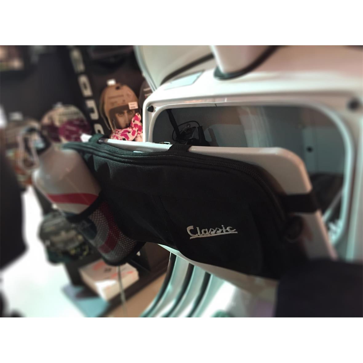 Sac "Classic" pour compartiment à bagages/boîte à gants Vespa - noir, nylon