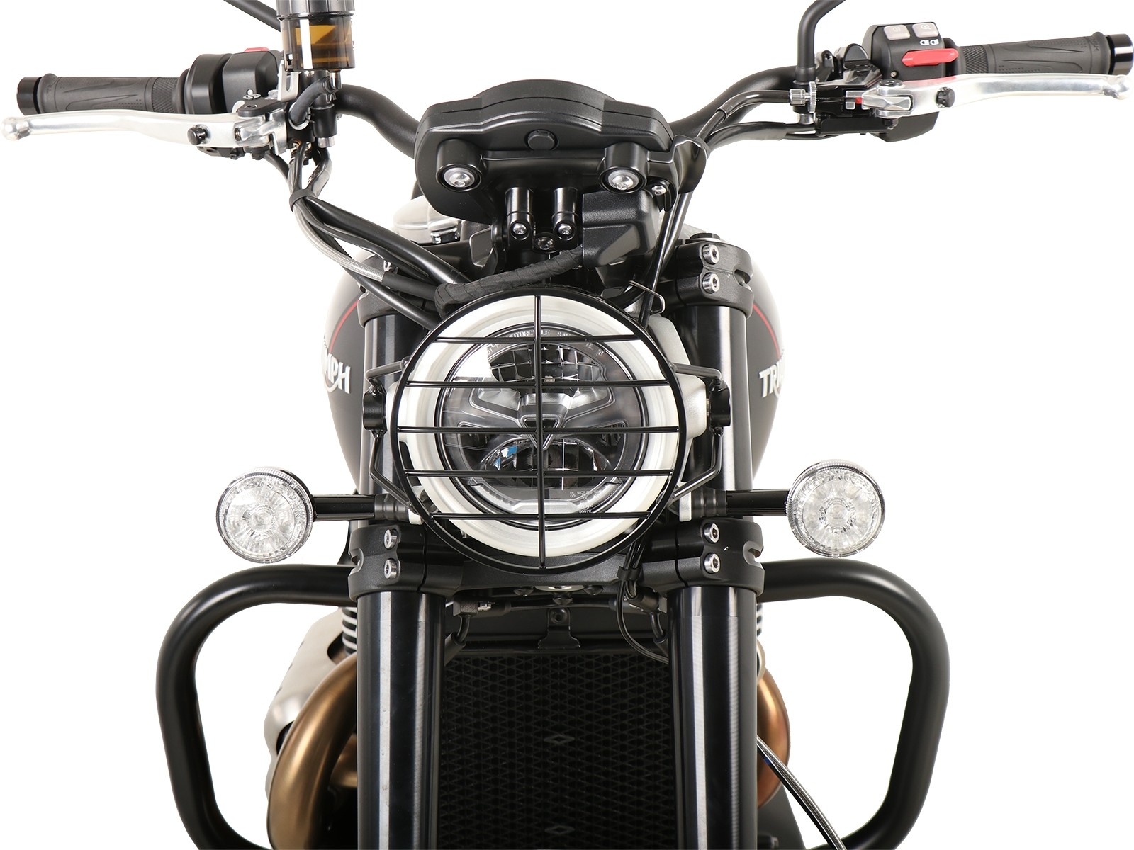 Grille de protection des feux noire pour Triumph Scrambler 1200 XC (2019-)
