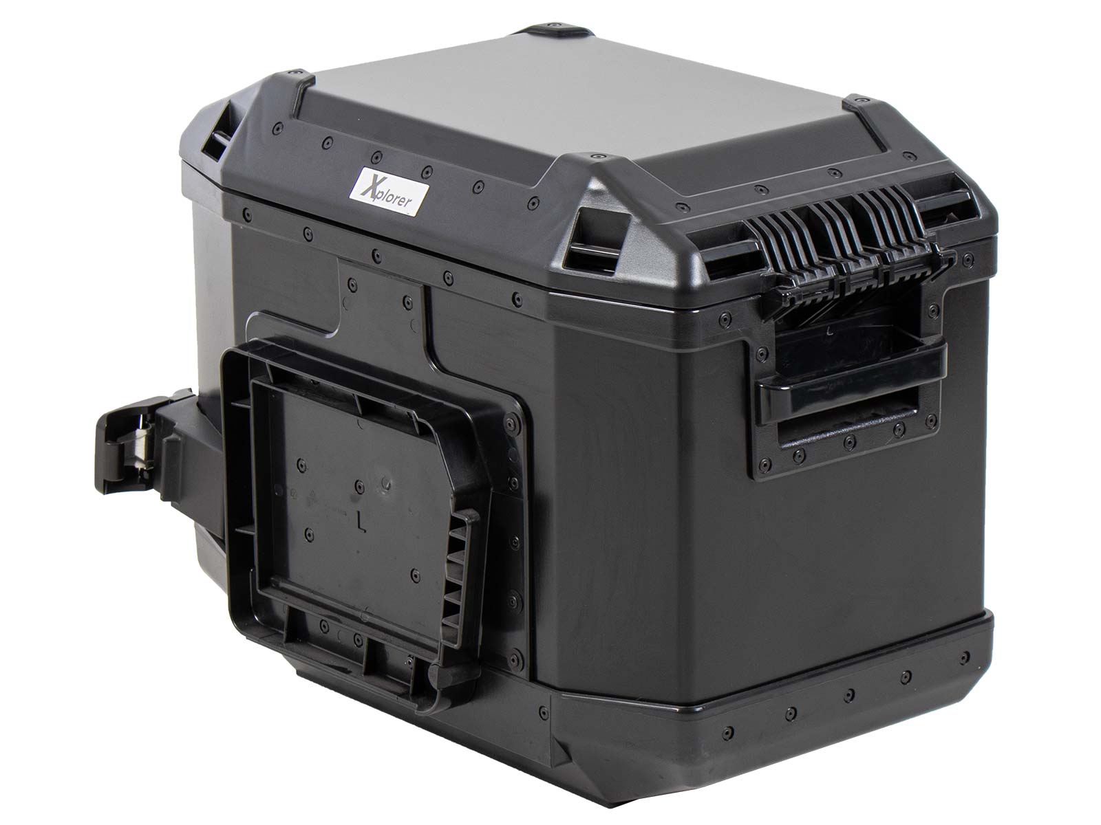 Valises latérales Alu Xplorer 40 Cutout gauche noir Hepco & Becker