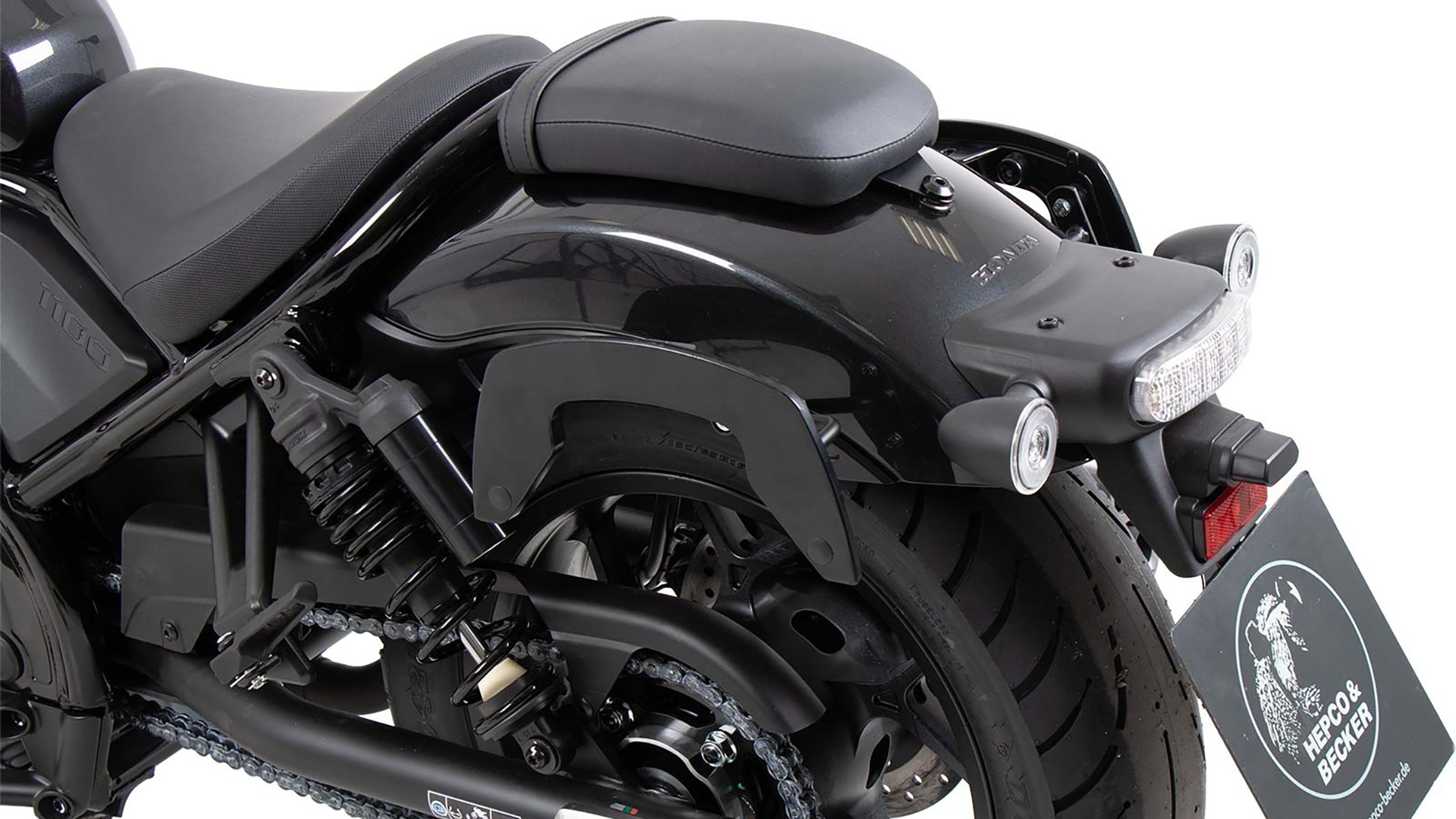 Supports latéraux C-Bow noirs pour Honda CMX 1100 Rebel /DCT (21-24) Hepco & Becker