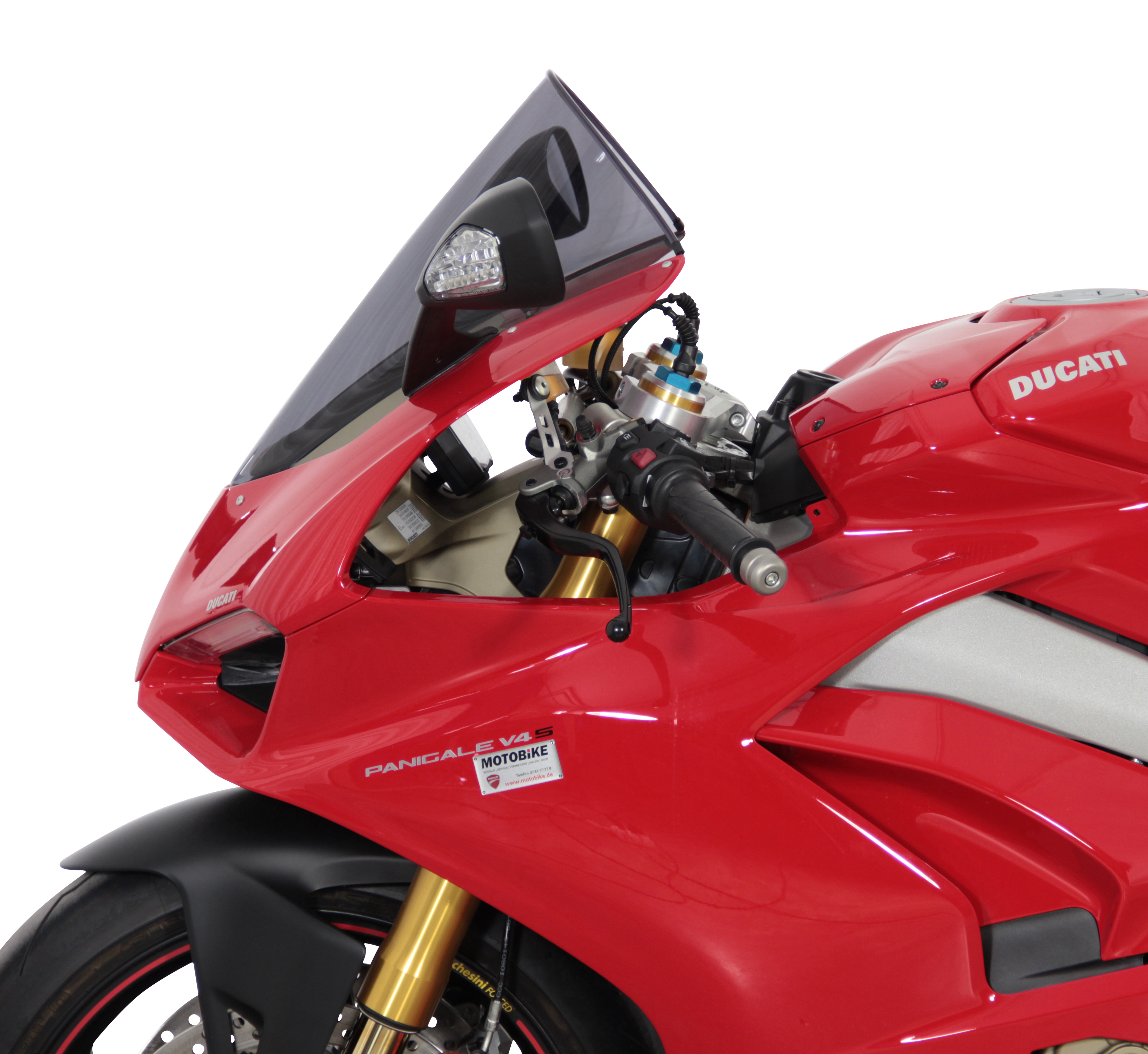 Pare-brise racing "R" gris fumé pour Panigale V4 /R /S Orignal MRA