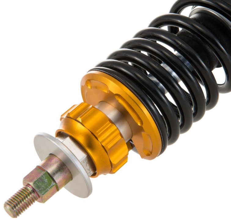 Amortisseur "Black Edition", avant pour Vespa Primavera/Sprint 50 -150ccm 2T/4T AC, argent/orange