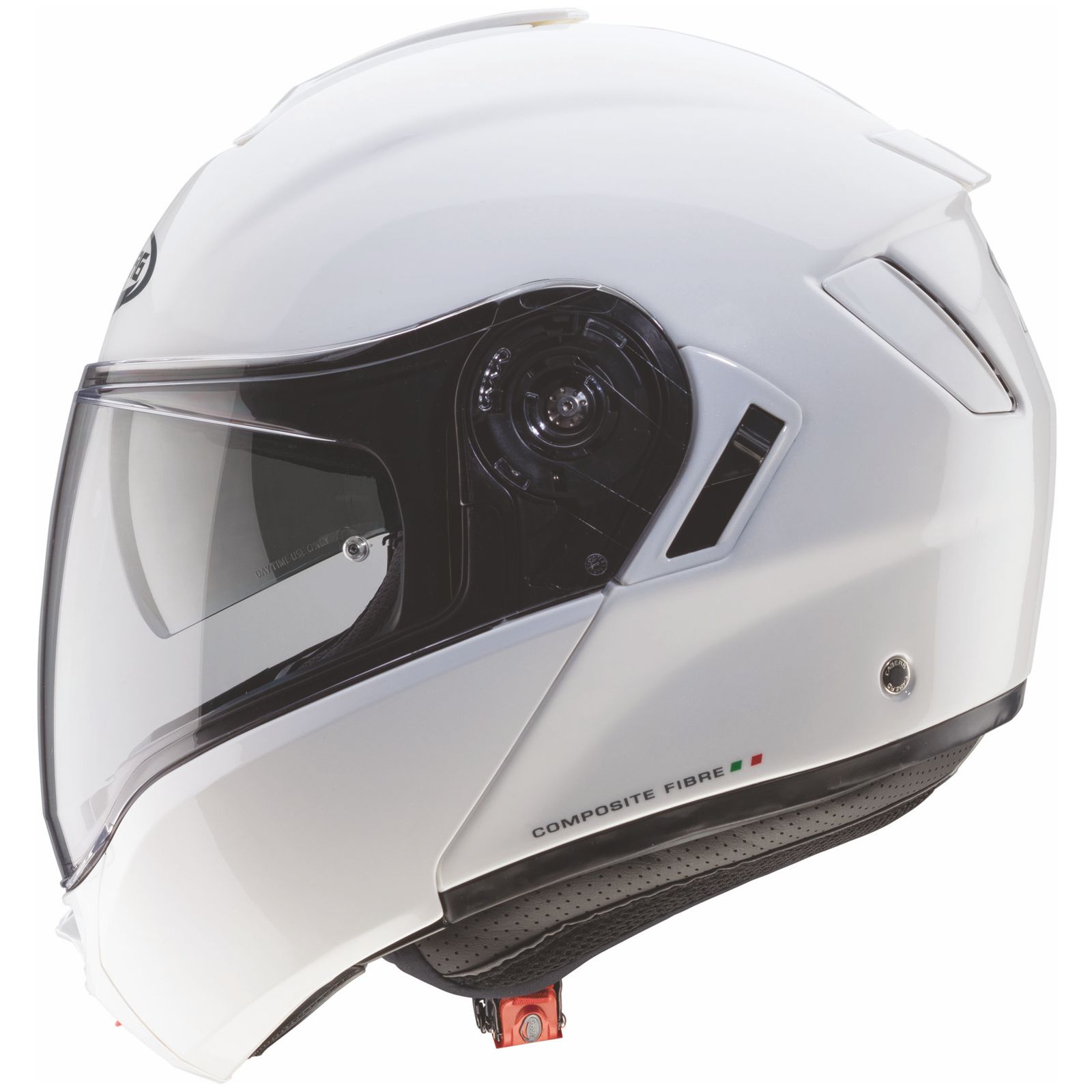 Caberg casque Levo, blanc métallisé