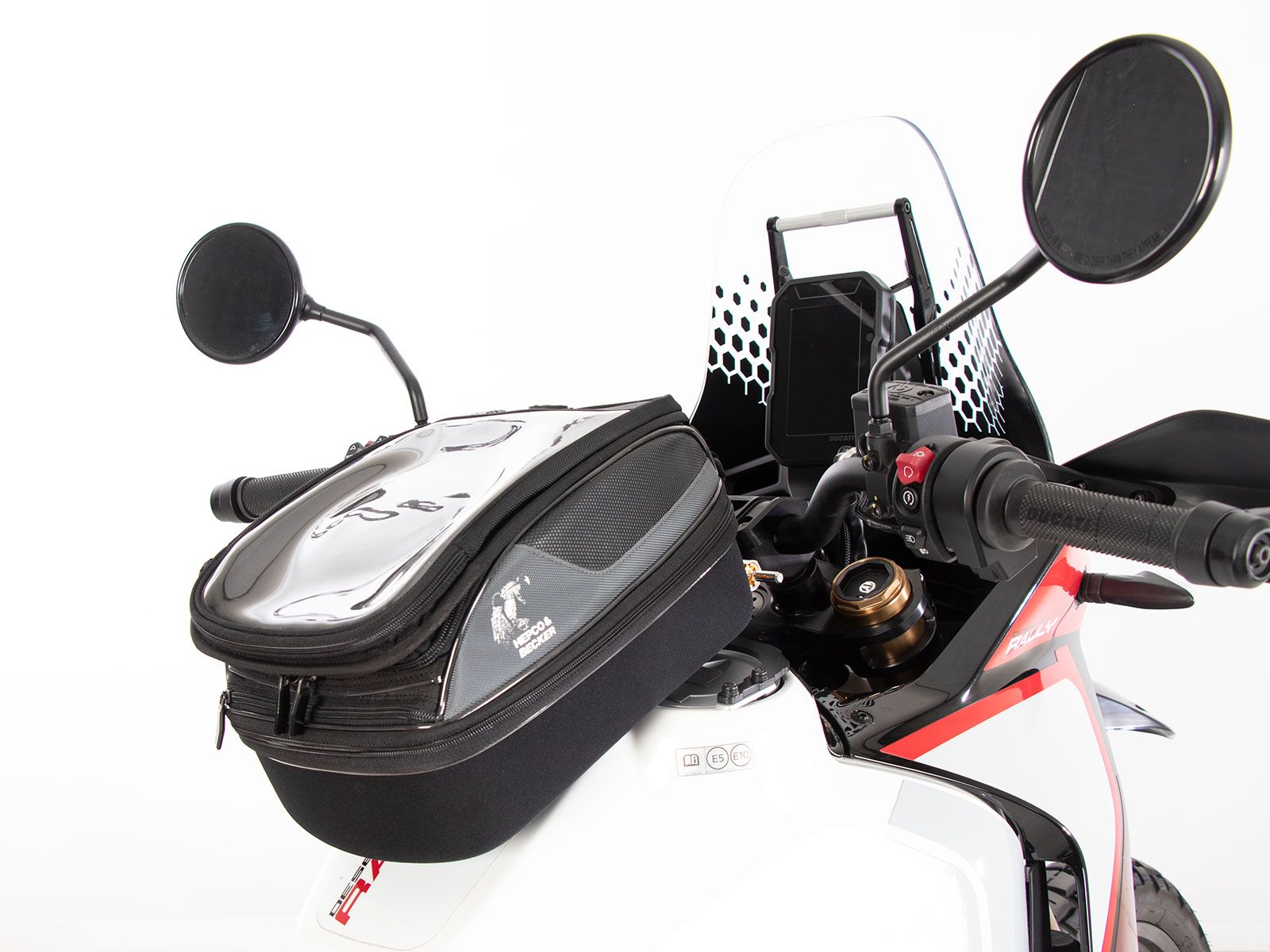 Anneau de réservoir Basic avec unité de fermeture de la sacoche de réservoir pour Ducati DesertX (22-) Hepco & Becker