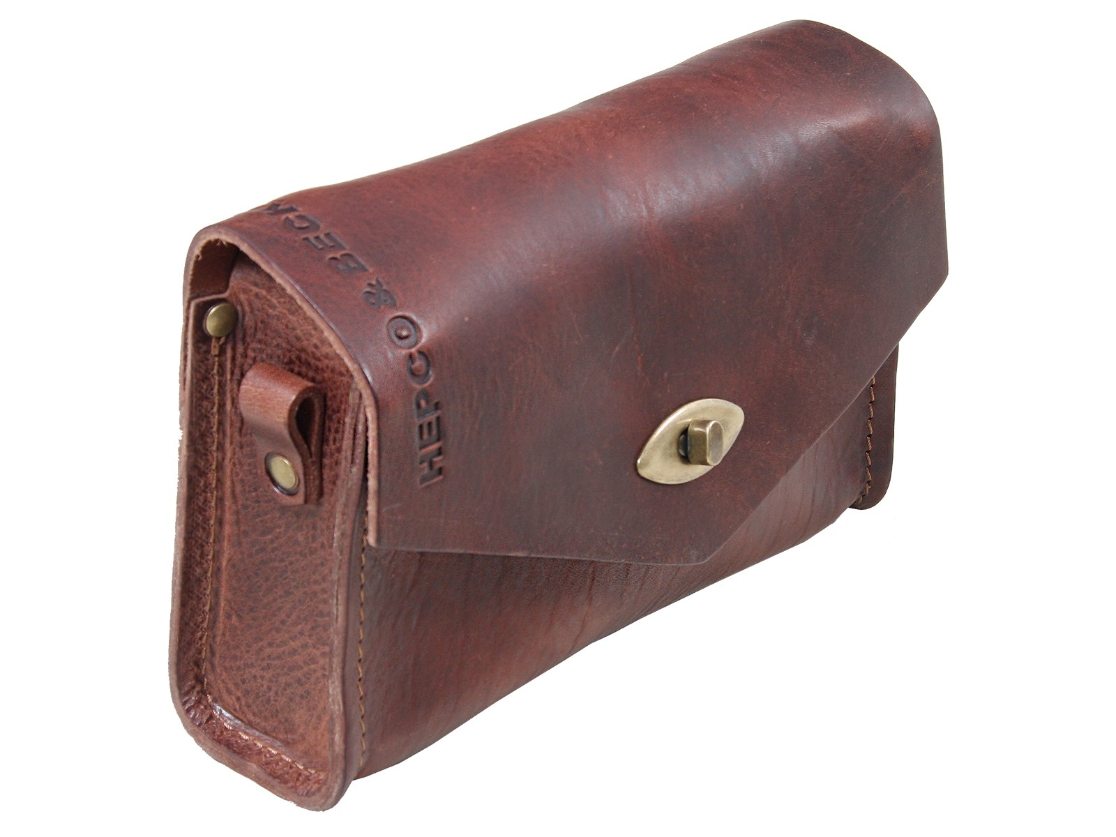 Sacoche à outils en cuir LEGACY marron 2,5L Hepco & Becker