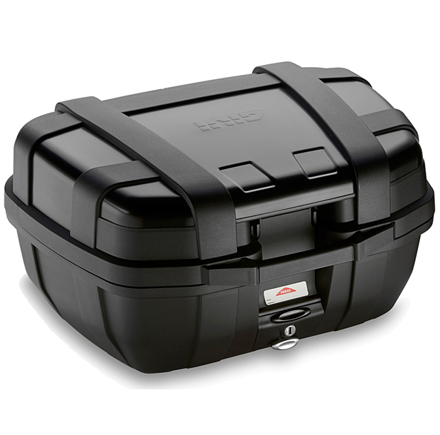 Trekker 52 litres MONOKEY valise top case avec housse alu noire Givi