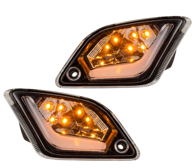 Kit clignotants avant & arrière pour Vespa GTS/GTS Super/GTV 125-300ccm ('14-), clair