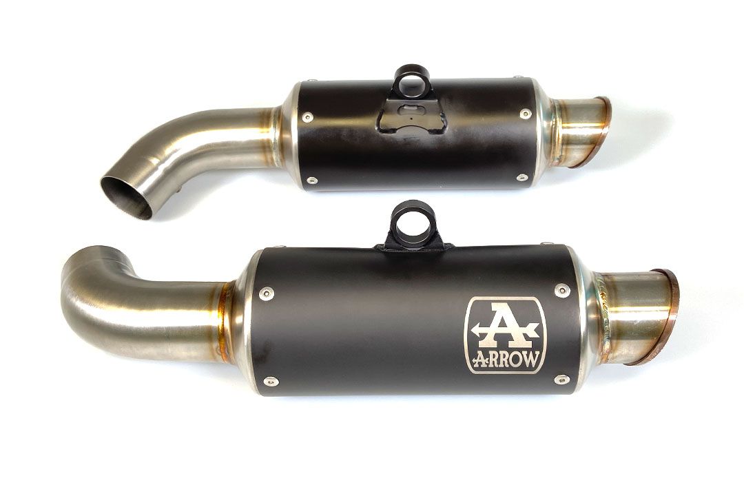 ARROW pot d'échappement DARK GP2 pour Ducati Hypermotard 950 (19-)