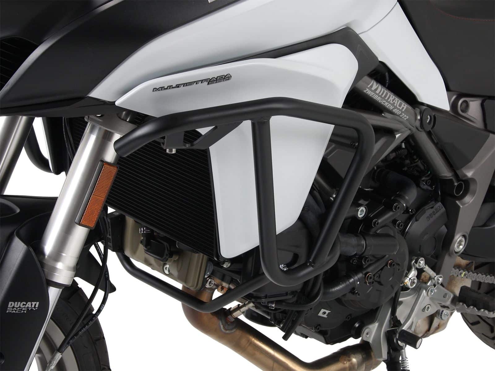 Arceau de protection de réservoir noir pour Ducati Multistrada 950 /S (17-21) Hepco & Becker