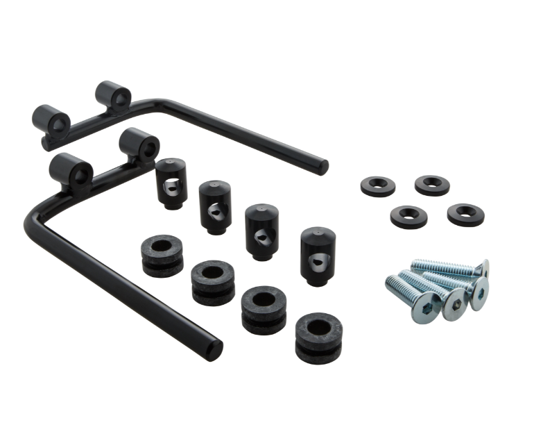 Flyscreen pour Vespa PX 80-200ccm, supports noirs, teinté noir