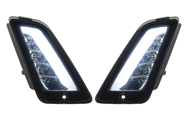 Kit clignotants avant & arrière pour Vespa GTS/GTS Super/GTV 125-300ccm ('14-), teintés