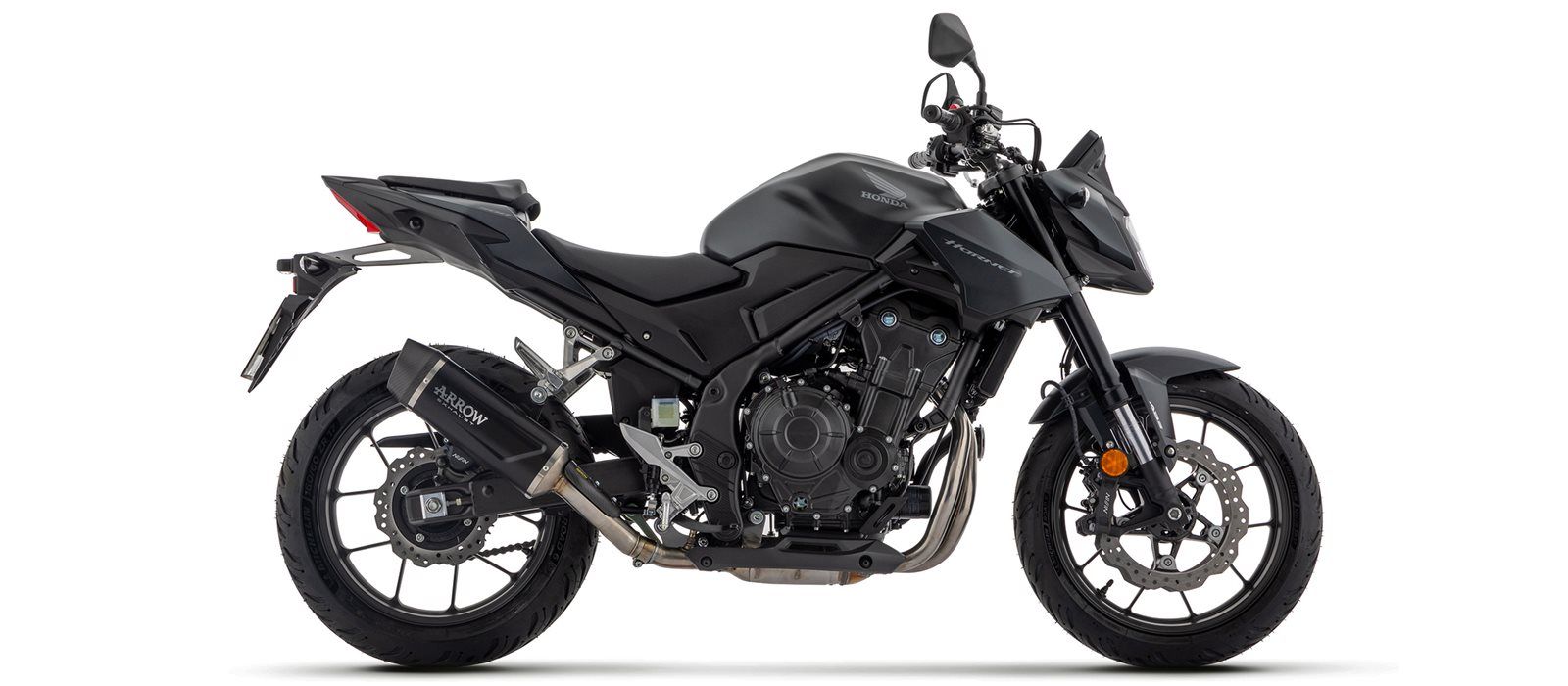 ARROW Échappement INDY RACE EVO aluminium noir pour Honda NX500 / CB500 Hornet (24-)