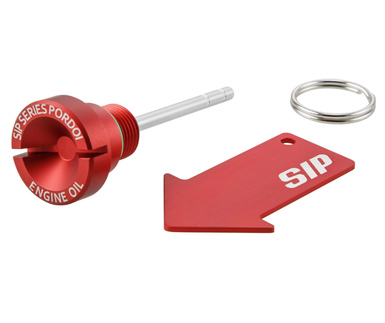 Bouchon de remplissage d'huile moteur pour Vespa GTS Super 125ccm 4T LC Euro 3 (09-16), rouge mat