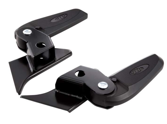 Repose-pieds droit et gauche pour Vespa Primavera/​Sprint 50-150ccm 2T/​4T AC, noir/noir