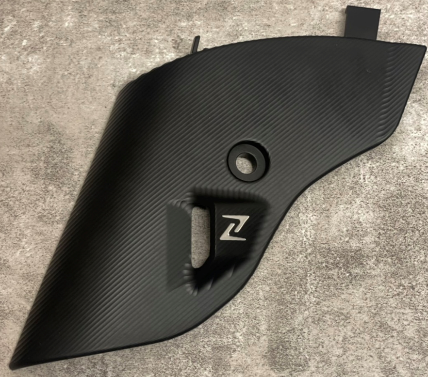 Carénage de fourche ZELIONI pour Vespa Primavera/Sprint/Elettrica 50-150ccm, noir mat anodisé