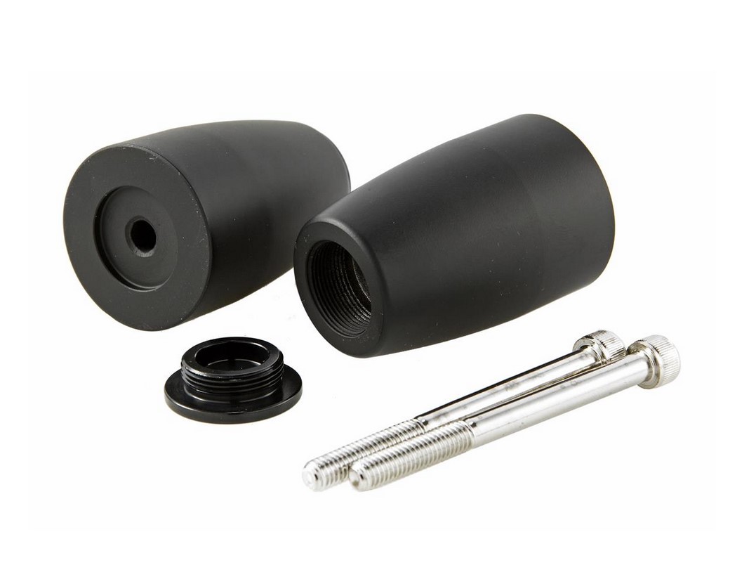 Poids de guidon ZELIONI pour Vespa, la paire, noir mat