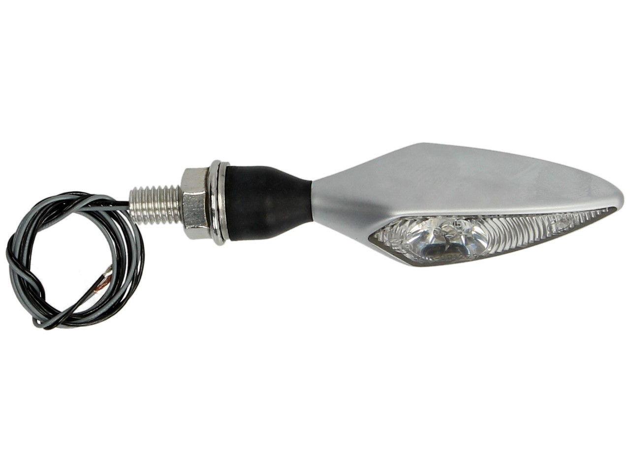 Clignotants Kellermann, losange, acier, LED, VL/HR, 12 V, chrome mat, M8x20, homologués E