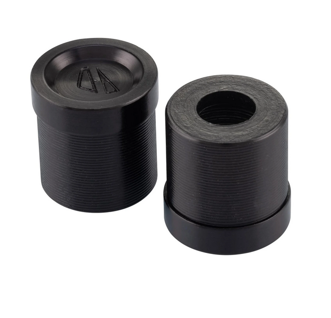 Cache trou rétroviseur gauche & droit FABRICA pour Vespa, noir anodisé