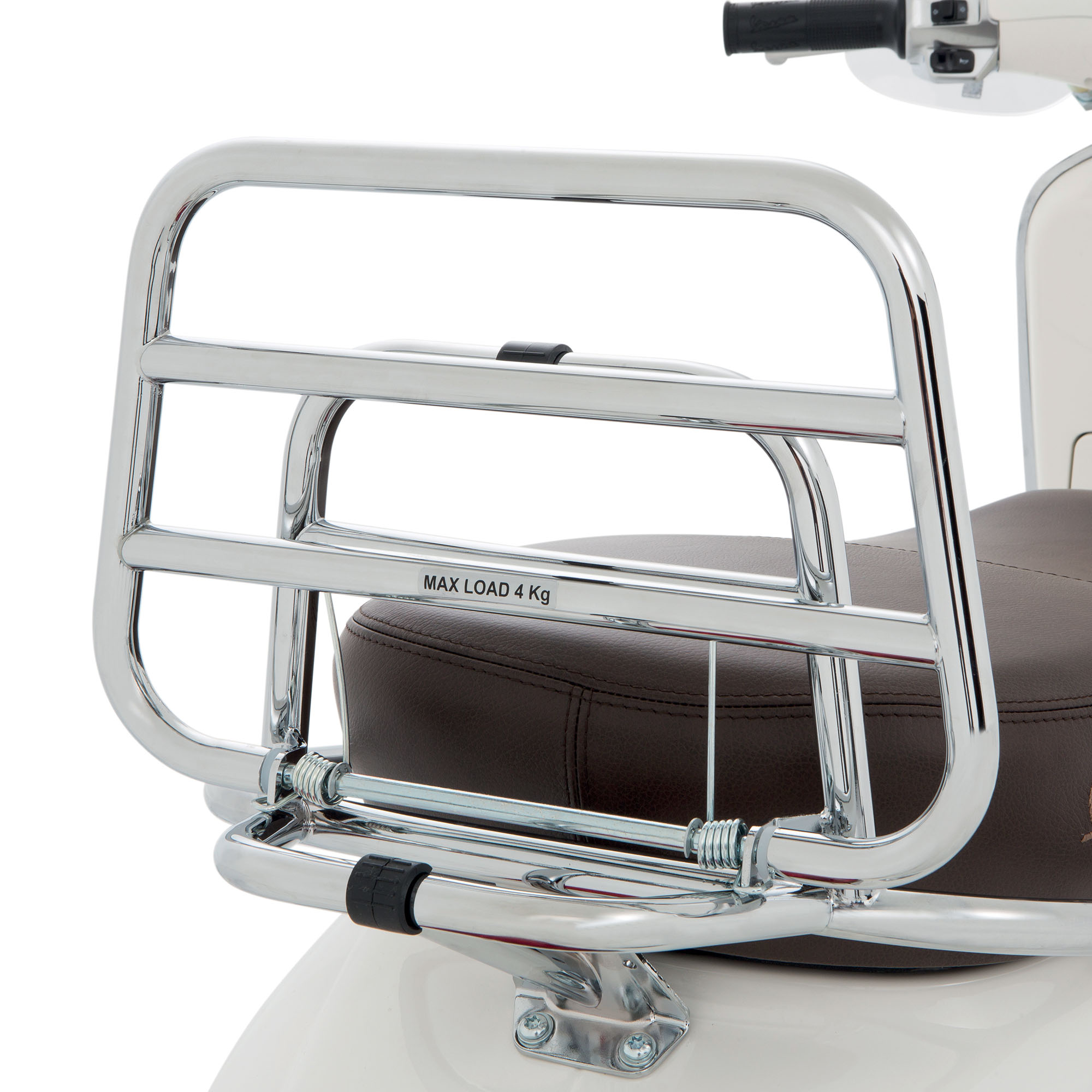 Porte-bagages arrière pliable Vespa Primavera / Sprint / Elettrica - Chrome