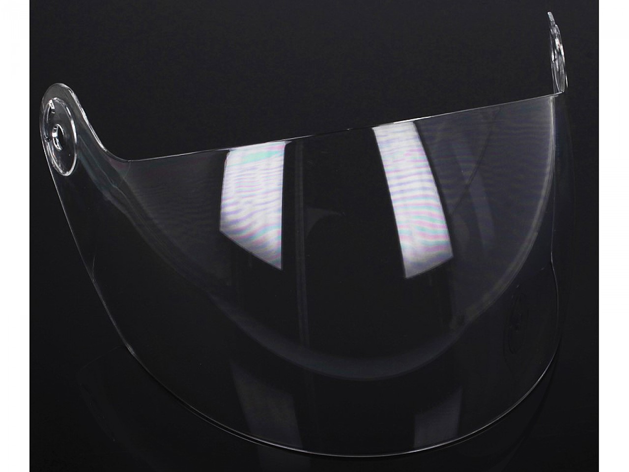 Visière Helmo Milano pour casque Turbine, claire, anti-rayures, longue