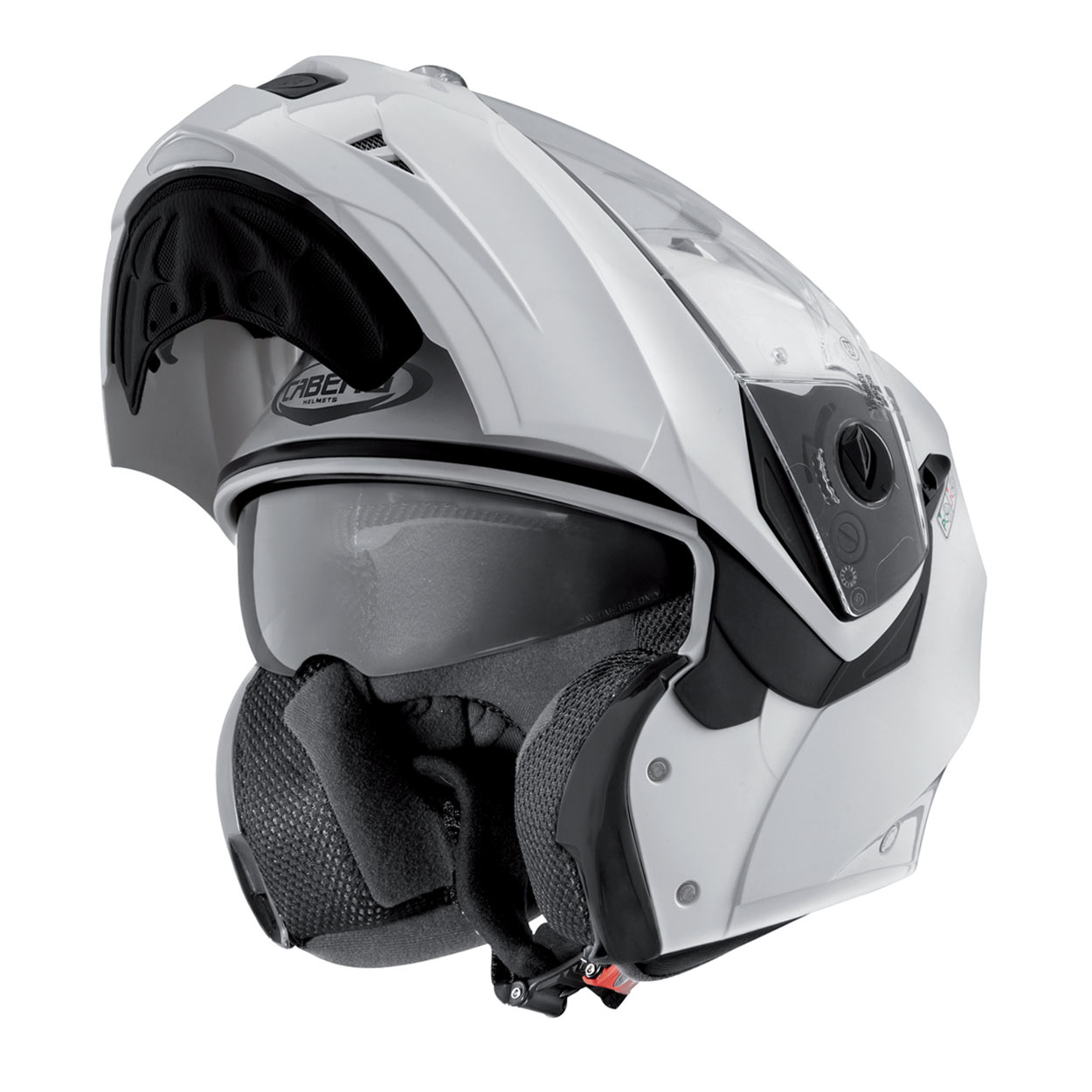 Caberg casque Duke II, blanc métallisé