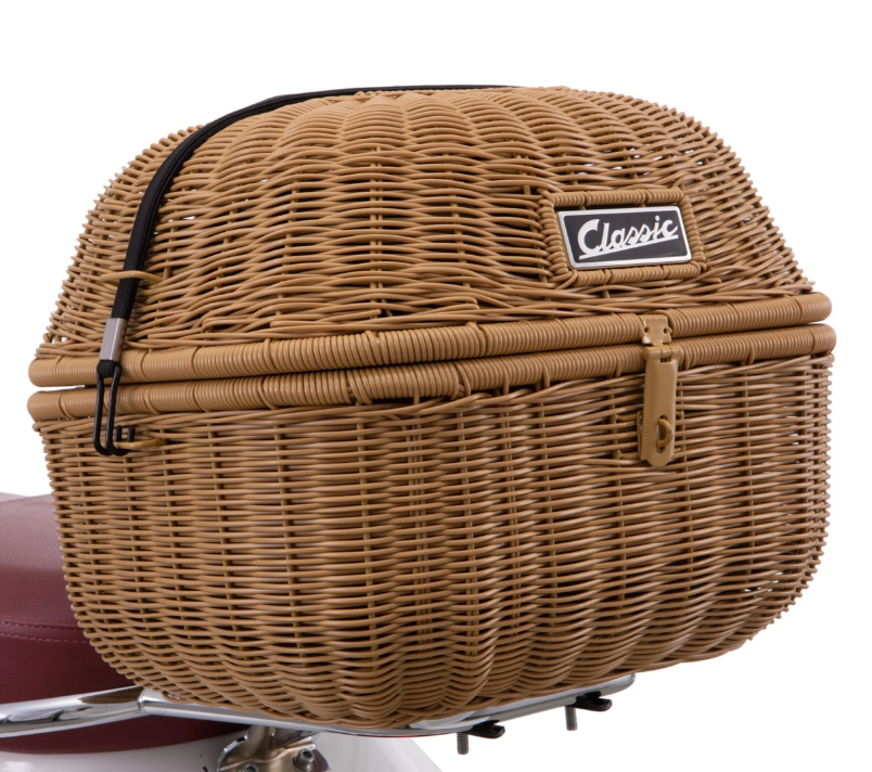 Kit panier à bagages "Classic" avec pont à bagages pour Vespa LX/LXV/S 50-150ccm, marron