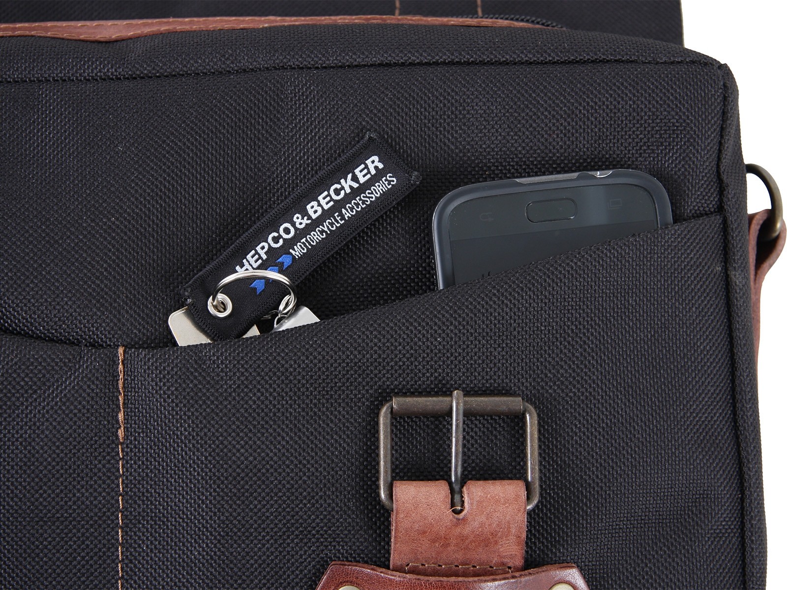 Set de sacoches de coursier LEGACY L/L noir pour support C-Bow Hepco & Becker