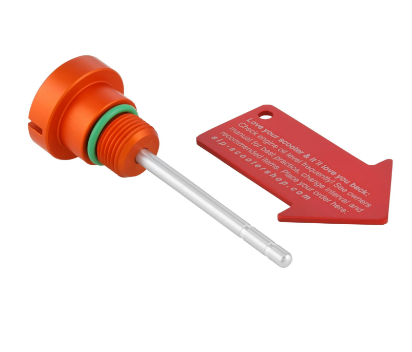 Bouchon de remplissage d'huile moteur pour Vespa GTS Super 125ccm 4T LC Euro 3 (09-16), orange mat