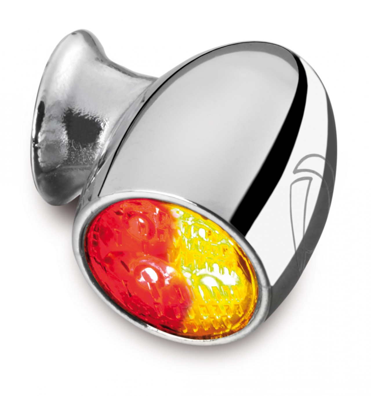 Kellermann Clignotant, feu arrière et feu stop, Atto DF, acier, LED, HL/HR 12 V, chrome brillant